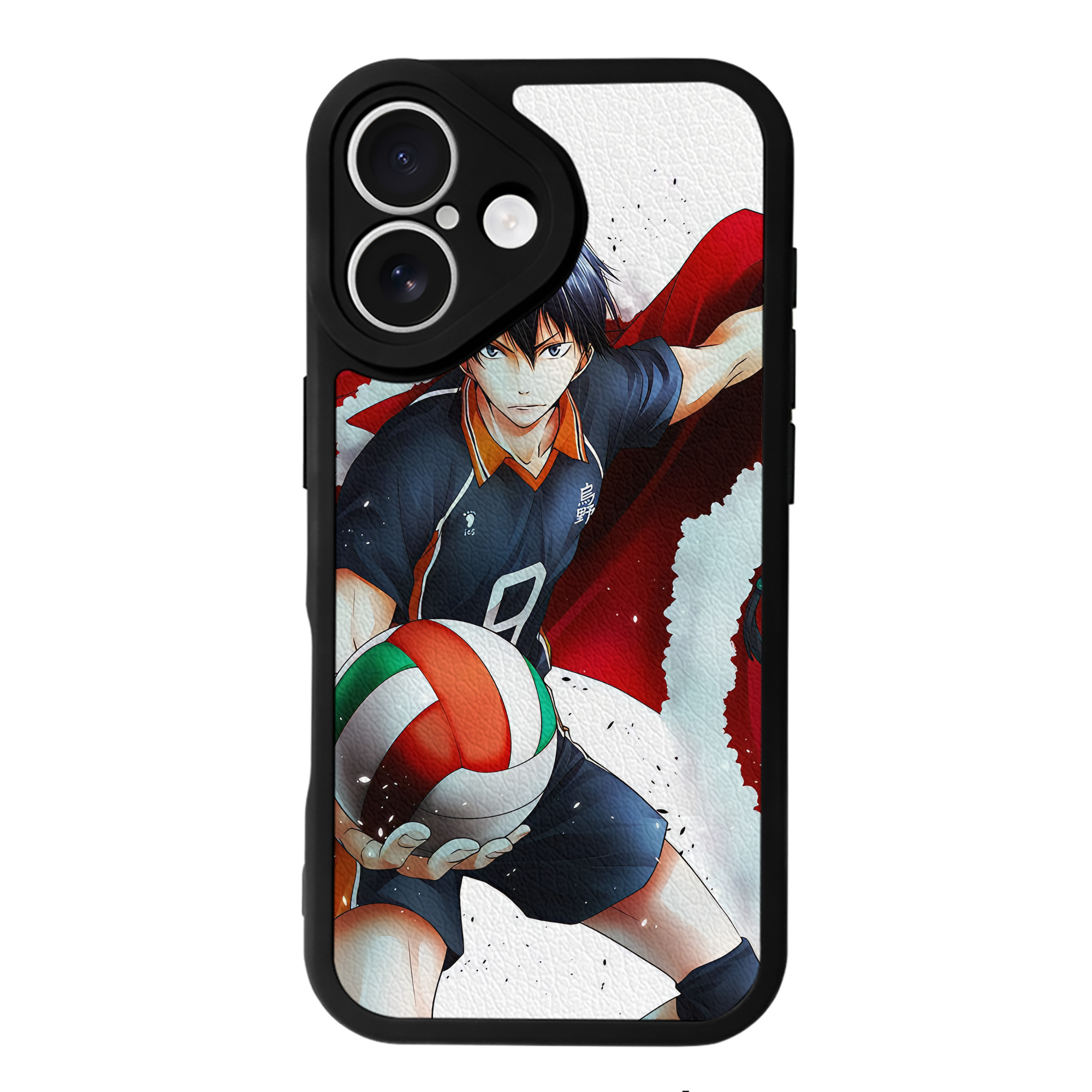 （画像用） ハイキュー!! Haikyu!! 【iPhone 16シリーズ対応】シリコンスマホケース（レザー調） 材質：シリコン